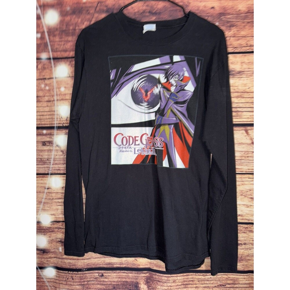 Port & Company Code Geass Anime Black T-shirt Size Medium